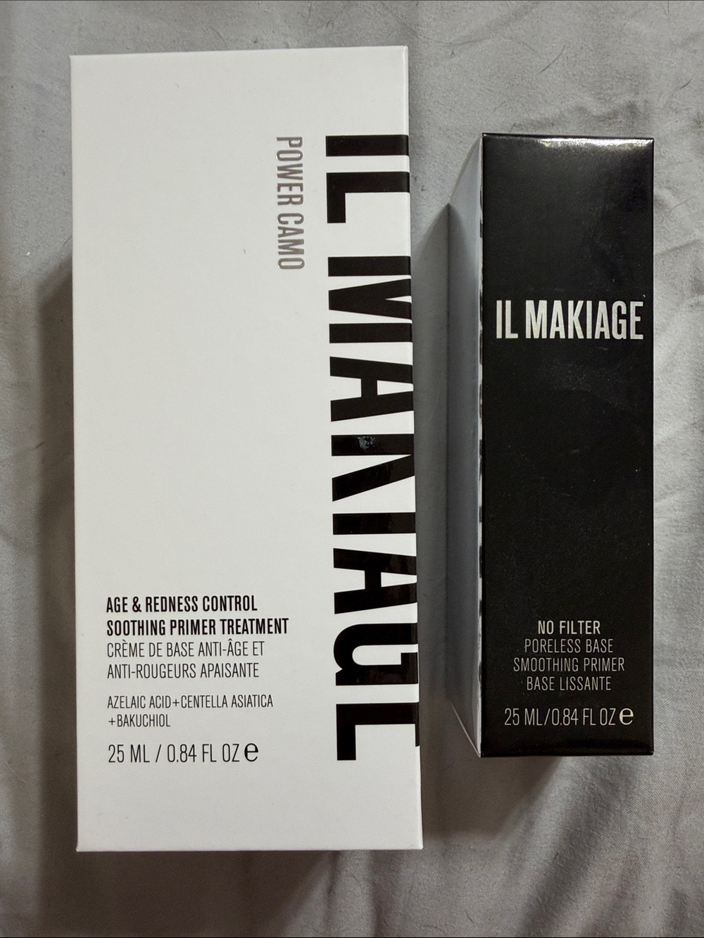 IL MAKIAGE Primers Duo in Black and White Packaging